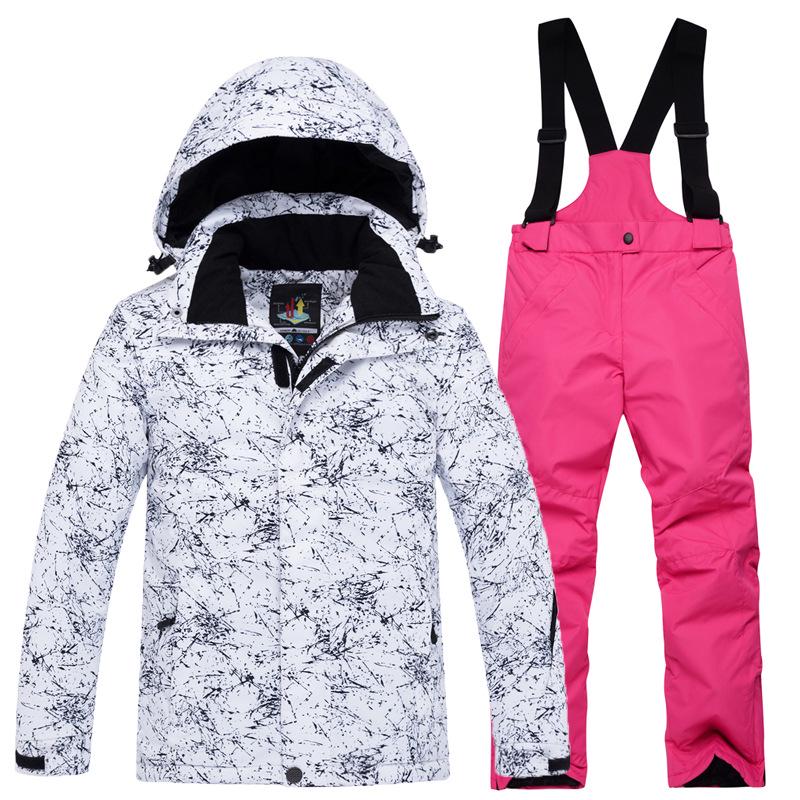 Children's Thickened Two-Piece Ski Suit for Boys and Girls - Warm Outdoor Winter Wear