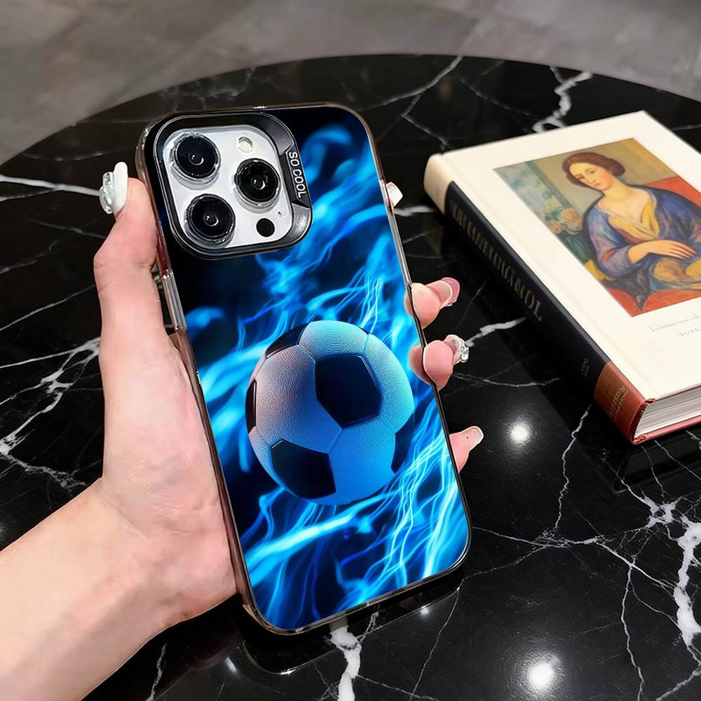 

Cool F-Football photo Phone Case For iPhone 17,16,15,14,13,12,11 Plus,Pro Max,XS,Colorful Silver Black Cover iPhone16