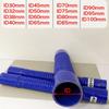 ZK Blue L 70cm Silicone Hose Corrugated Tube ID30-100mm Intake Pipe Intercooler Air Filter Connection High Pressure Temperature