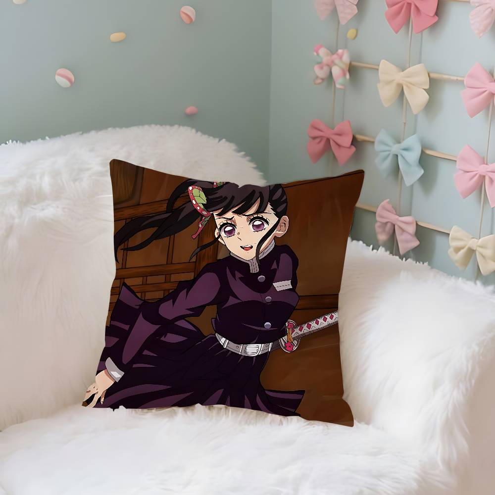 Anime TsuyuriKanaos Case Plush Fabric Soft Pillowcase Double Sided Print Cushion Cover Household Gifts