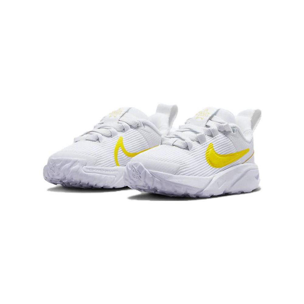 Nike Star Runner 4 TD Summit White Opti Yellow Baby Sneakers Vivid-Sulfur DX7616-101