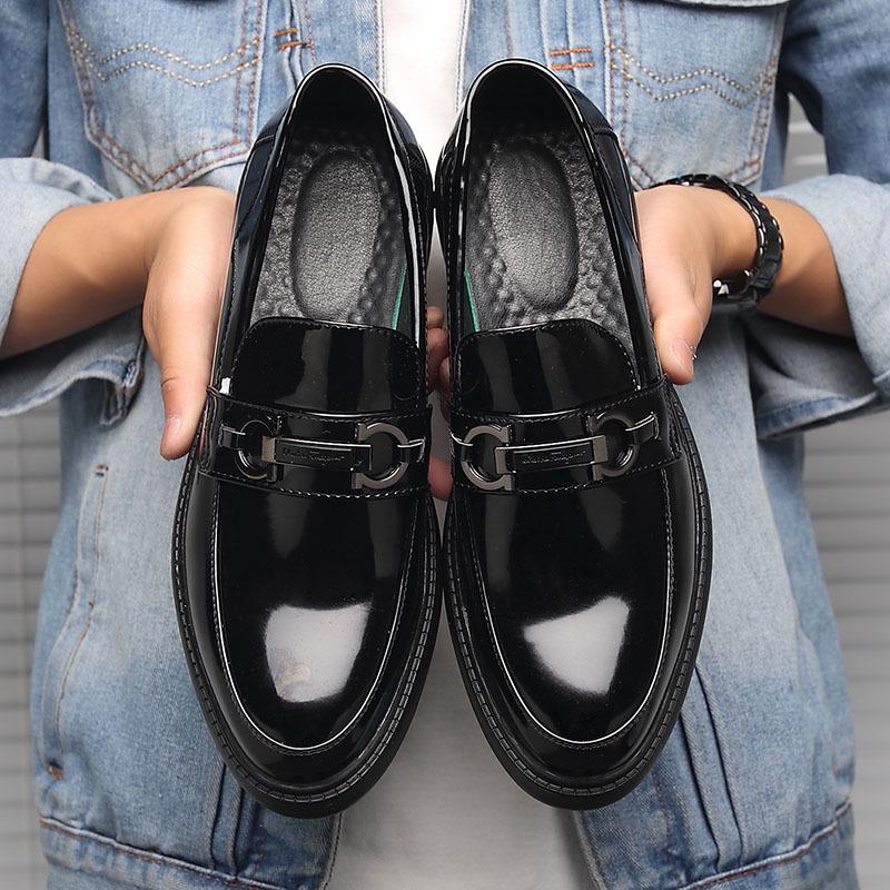 Up To Pointed Leather Shoes Men'S Casual Shoes Overalls Men'S Shoes Fashion Trendy Shoes 9202-A