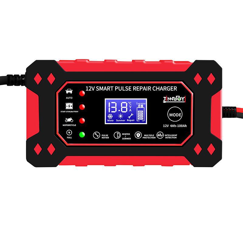 

Интеллектуальное импульсное зарядное устройство для автомобильных аккумуляторов 12 В 6 А для свинцово-кислотных аккумуляторов мотоциклов