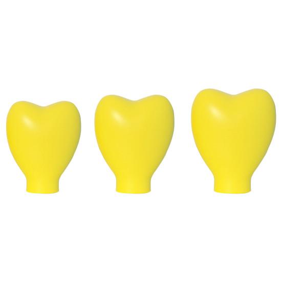 Covers Colored Heart Shape Soft Dustproof Silicone Sleeve Protect Bristles Portable Blush