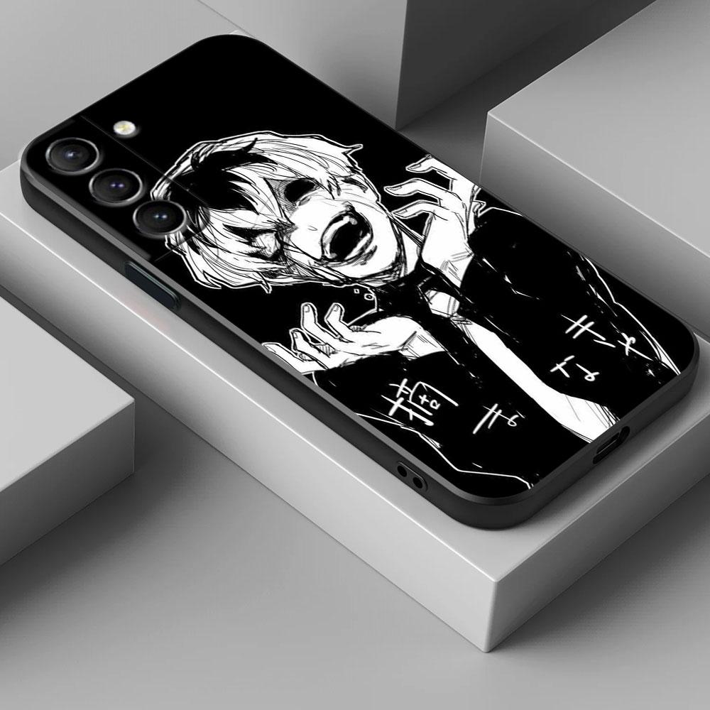 Tokyos Anime Ghouls Phone Case For Samsung Galaxy S24FE Case S25 S23 S21 Ultra S20 S24 FE S22 Plus A35 A55 5G Cover Kens Kanekis