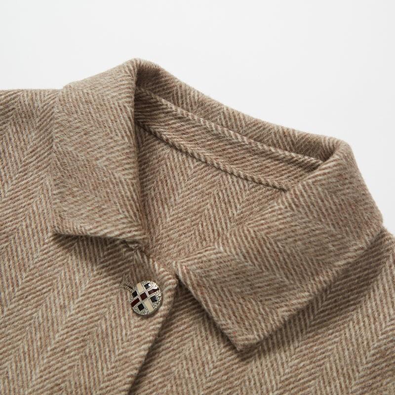 G·TENNA Women's Double-sided Wool Coat