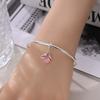 Original Copper Charms Luxury Pink-Winged Firefly Pendant Beads Fit Bracelet Diy Women Making Delicate Gift