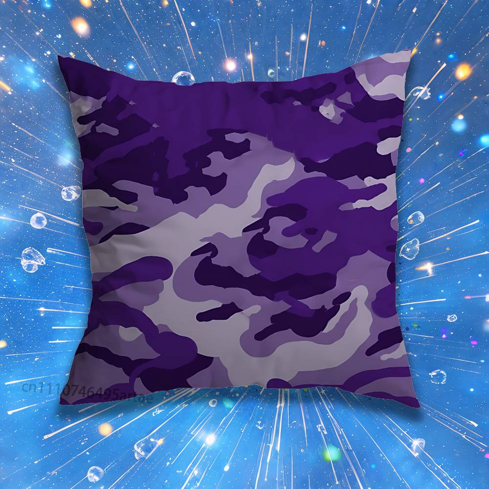 Fashion Camouflage Pillow Case Living Room Sofa Cushion Cover Suitable For Home Bedroom Room Decoration
