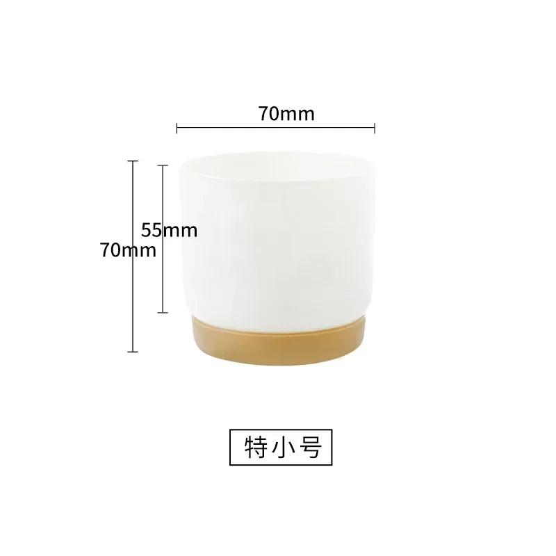 Double Succulents Flower Pots Planter Creative Vase Green Plants Pot Vase Table Decoration Flower Pots For Garden Home Decor