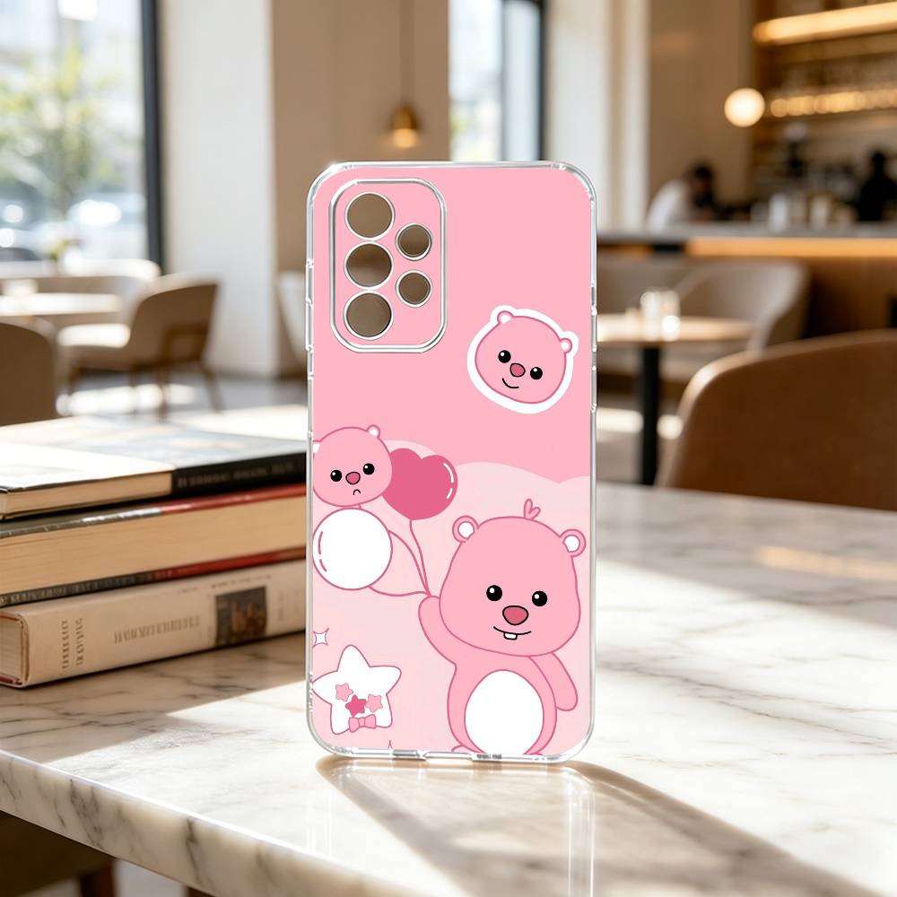 FOR PC-Cute L-Loopys Gift Phone Case For Samsung S25,S24,S21,S22,S23,S30,Ultra,S20,Plus,Fe Transparent Cover