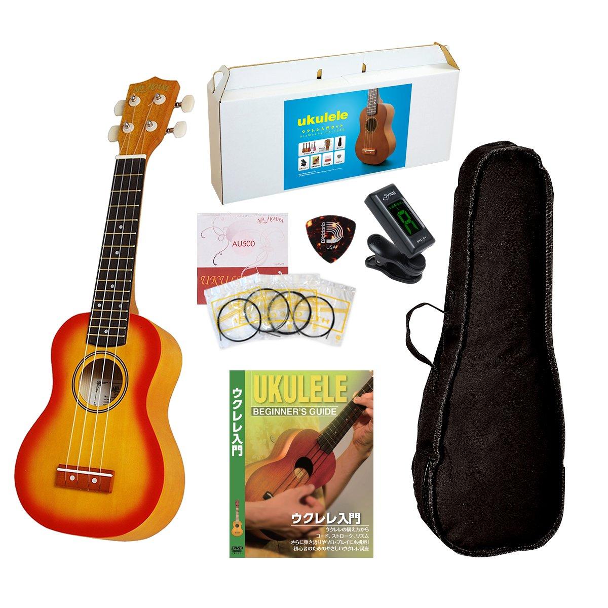 

Набор укулеле AlaMoana с обучающим DVD из 6 частей, спецификация, UK-100G/CS