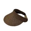 Japanese and Korean Single Raffia Empty Top Hat, Summer Female Sunshade Sunscreen Straw Hat, Large Brim, Light and Foldable