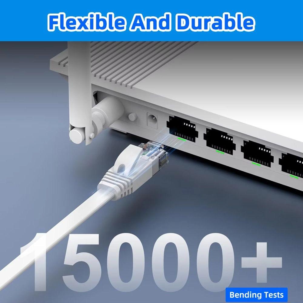 1000Mbps Support Cat6 Ethernet Cable Gigabit High Speed LAN Network Cable  Computer Internet