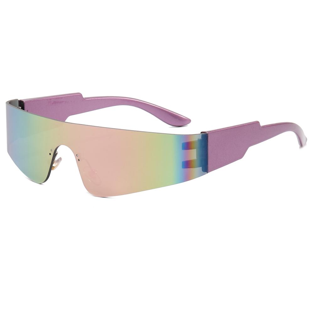 Superhot Eyewear 20645 New One Piece Lens Women Sunglasses Oversized Rimless Fashion Sport Wrap Around Future Sunglasses