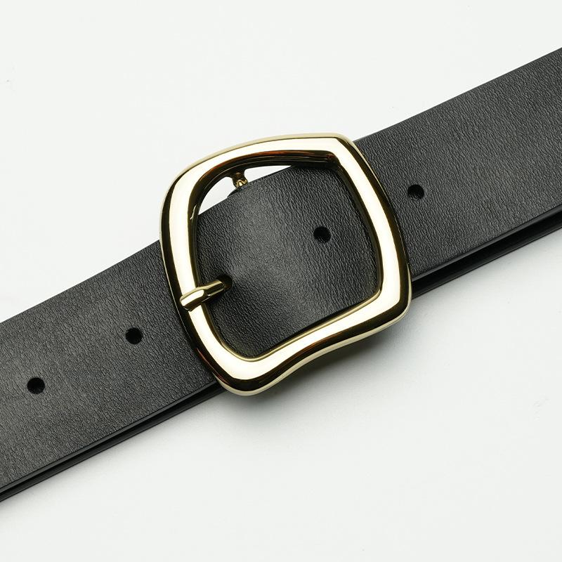 Women's Leather Belt Trendy Women's Thin Belt Pin Buckle Dress Fashion Decorative Trouser Skirt Strap