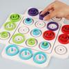 Kinderspielzeug Lernspiel Früherziehung Spaß Ringspiel Schach Tic-Tac-Toe Schach Kind Eltern-Kind Desktop Interaktives Schachspielzeug