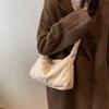 Stylish Urban Minimalist Canvas Shoulder Bag For Women Fall Winter 2023 Trendy Quilted Box Bag