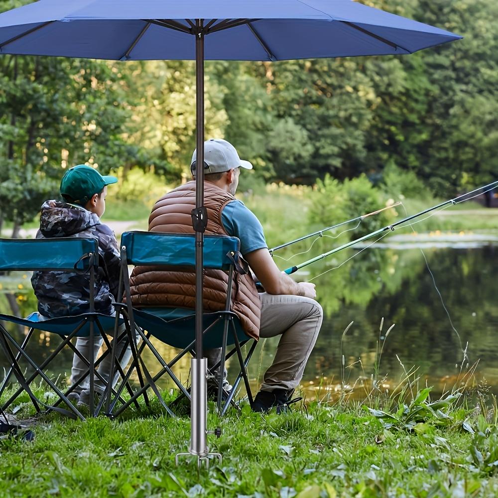 New Patio Umbrella Holder Stake Weather-Proof Outdoor Beach Sand Yard Lawn Umbrella Stand Base Ground Spike Umbrella Accessories