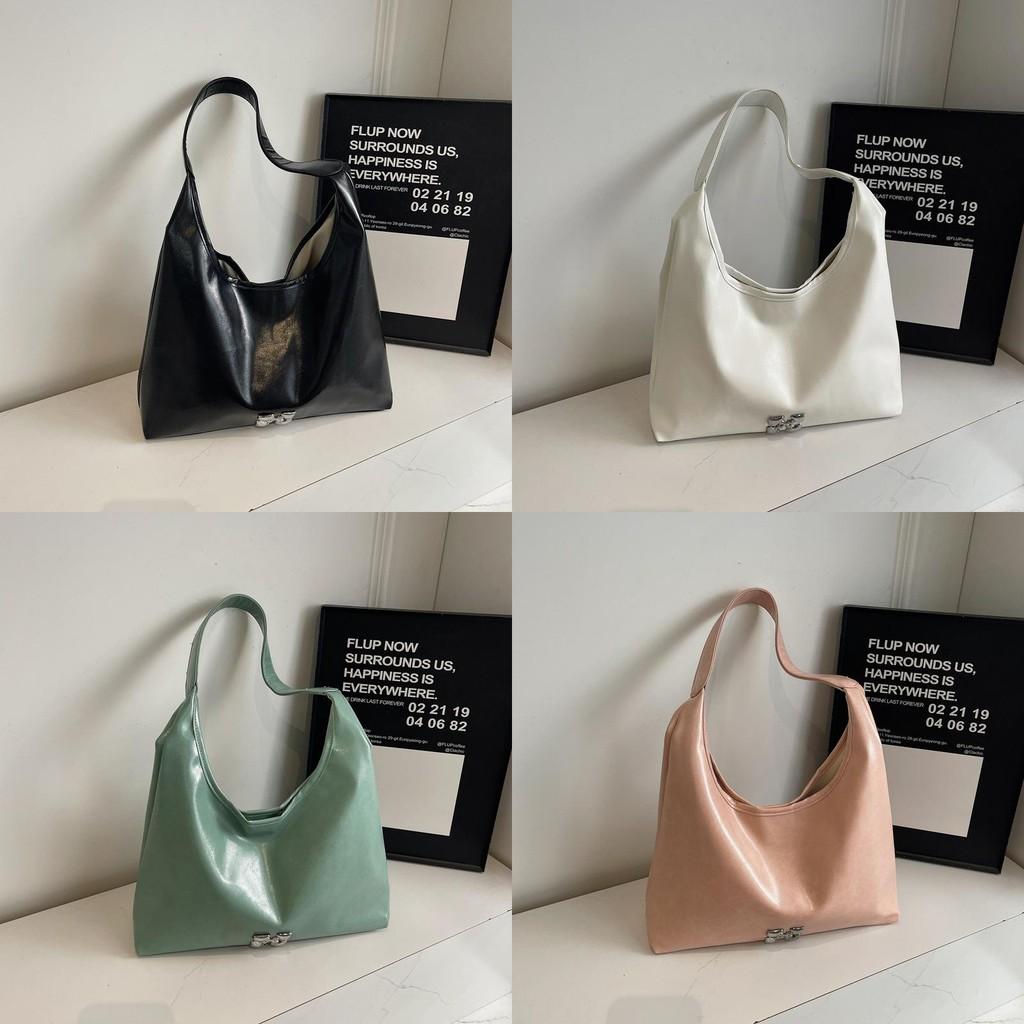 Vintage Large Capacity Chic Ins Korean Style Commuter Tote Bag For Women In Autumn Winter