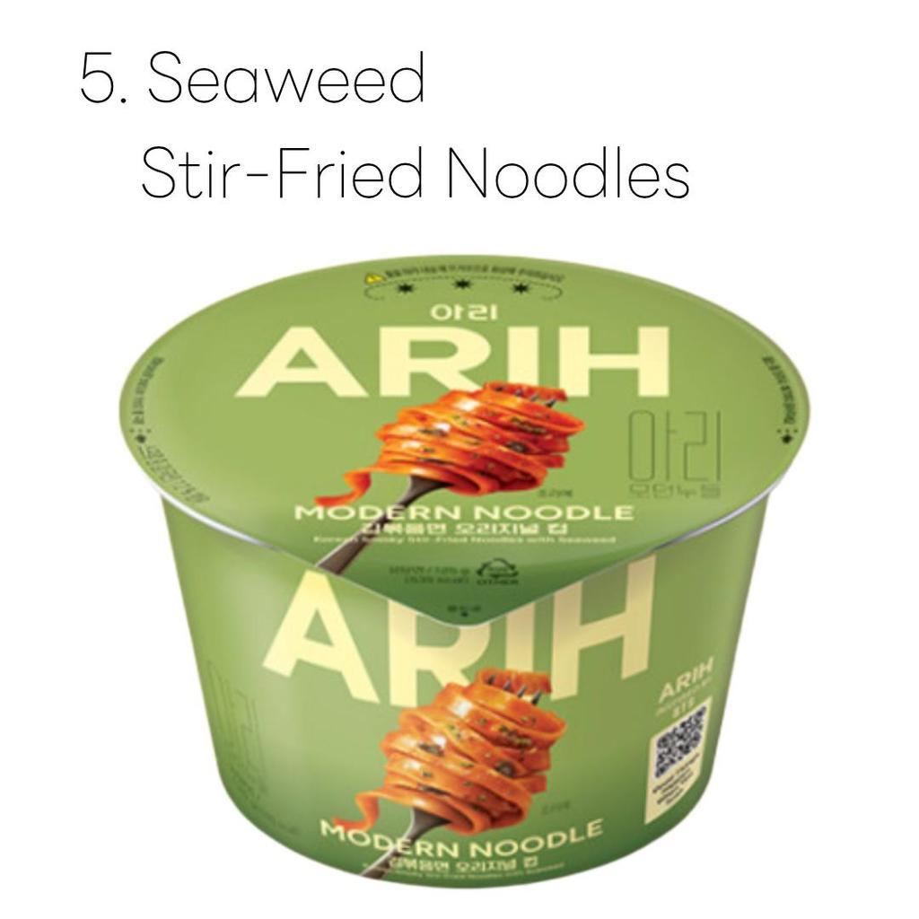 Paldo ARIH Copo Moderno para Macarrão Ramen 7 Sabores BTS Macarrão Ramen Ramyeon
