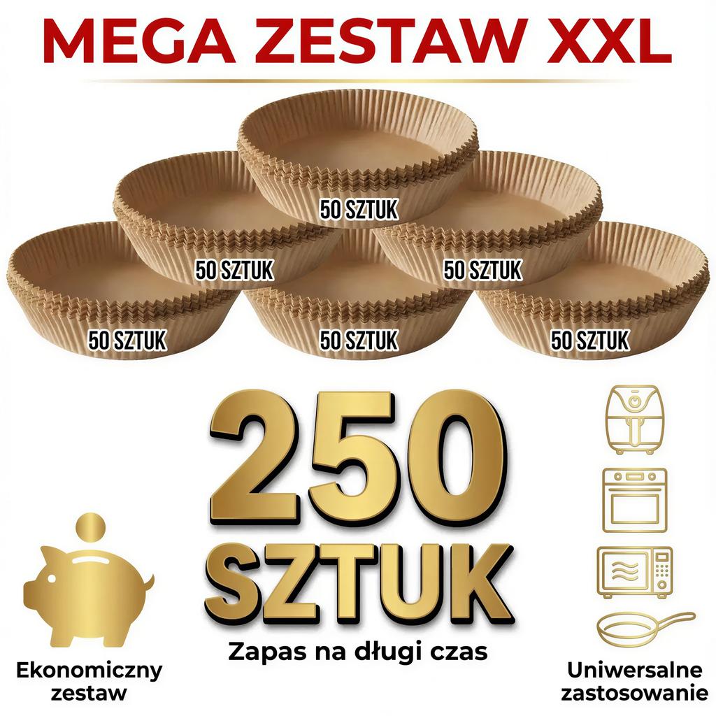 PAPER INSERTS FOR FAT-FREE FRYER 20/25 cm 250 pcs