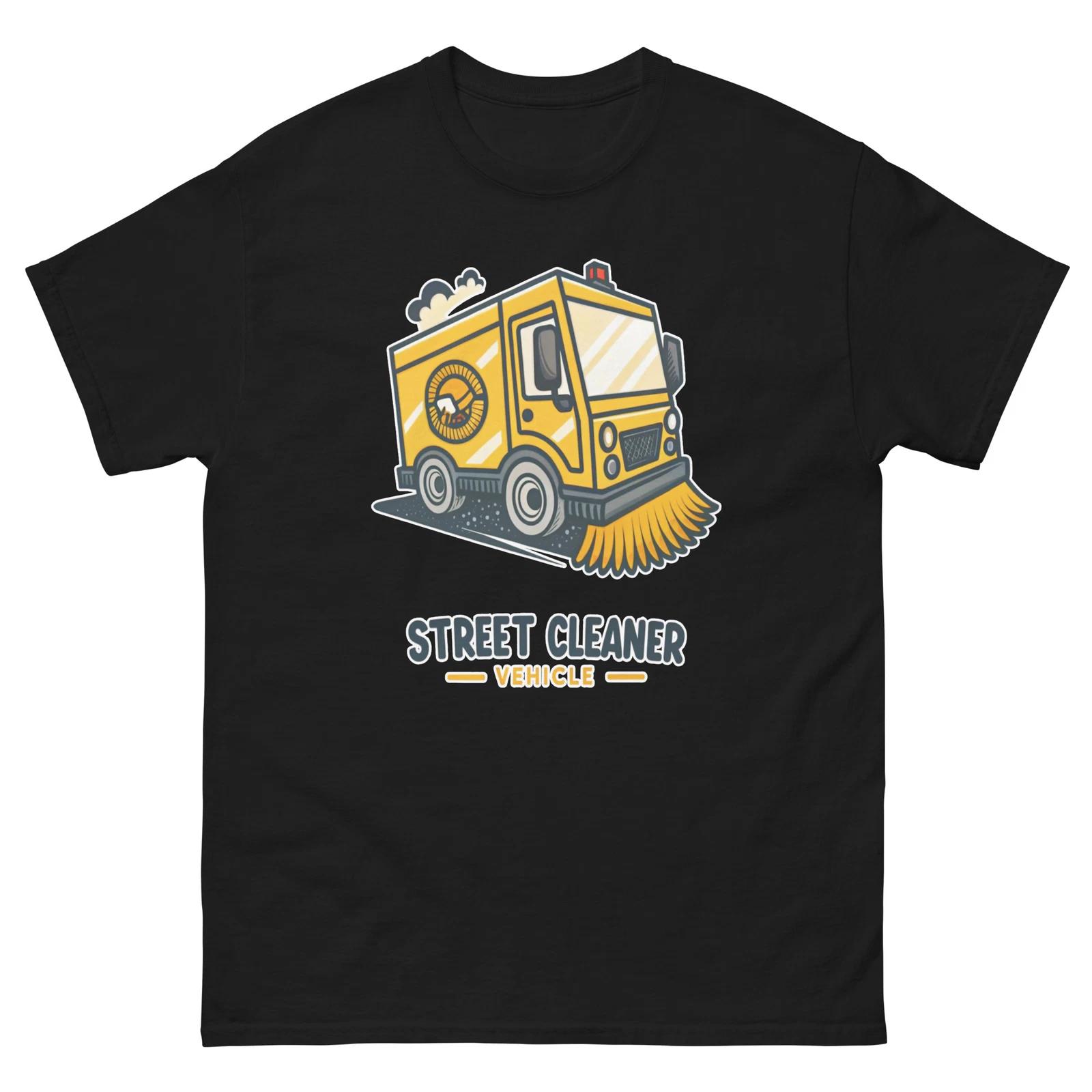 Street Cleaner Vehicle Object Place Item Urban T-Shirt XL
