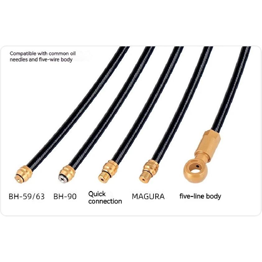 Bicycle Hydraulic Brake Bleed Kit Bike Oil Injection Tool For Brakes Hydraulic Hose Cutter For Bike T Handle Brake Bleeding