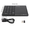 Wireless Numeric Keypad 2.4G Ergonomic 7.5 Degree Angle 10m Receiving Type C Port 22 Keys Number Keypad with Toucad