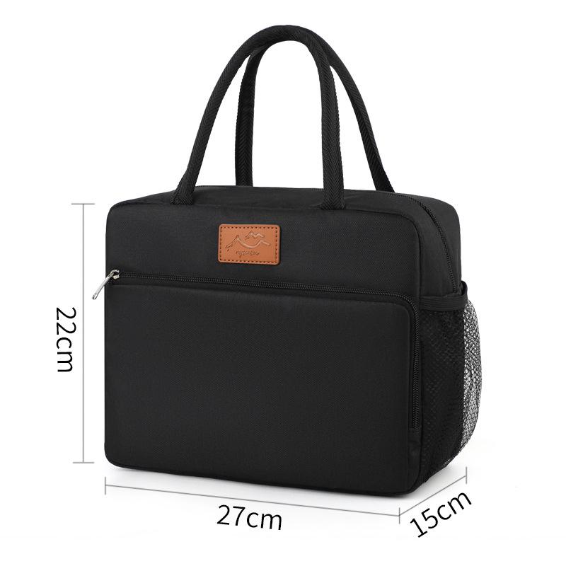 Japanese-Style Insulated Lunch Bag - Large Capacity, Waterproof Bento Bag for Students & Office Commutes