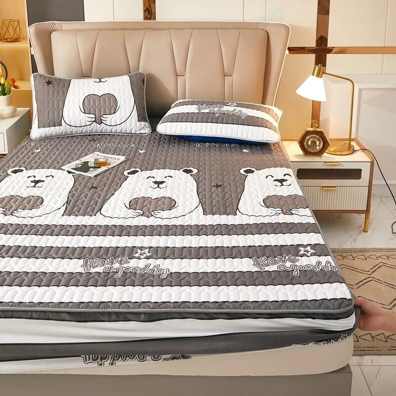 Wasserdichter Matratzenbezug, verdicktes Bettpolster, weicher Stoff, Bettdecke, Bettwäsche, Bettwäsche, Matratzenschoner für Zuhause, Wohnzimmer