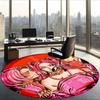 Miromabby (5) Round Office Rug Decorative Floor Rug for Office Bedroom Living Room and Home Space