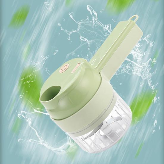 Electric Vegetable Chopper with Storage Box Egg Beater Cordless Mini Food Processor for Fruits Potatoes Handheld Efficient Kitchen Tool