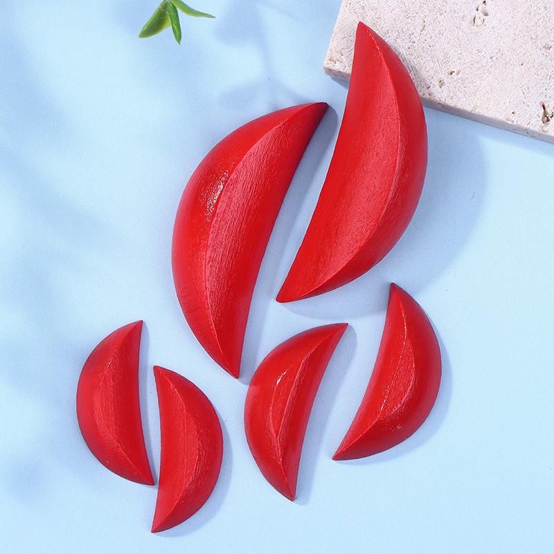 1Pair Wooden Holy Cups Divination Yin Yang Tool Sacred Gua Cup Dowsing Pendulum Taoist Supplies Yin Cup Sacrifice Tool