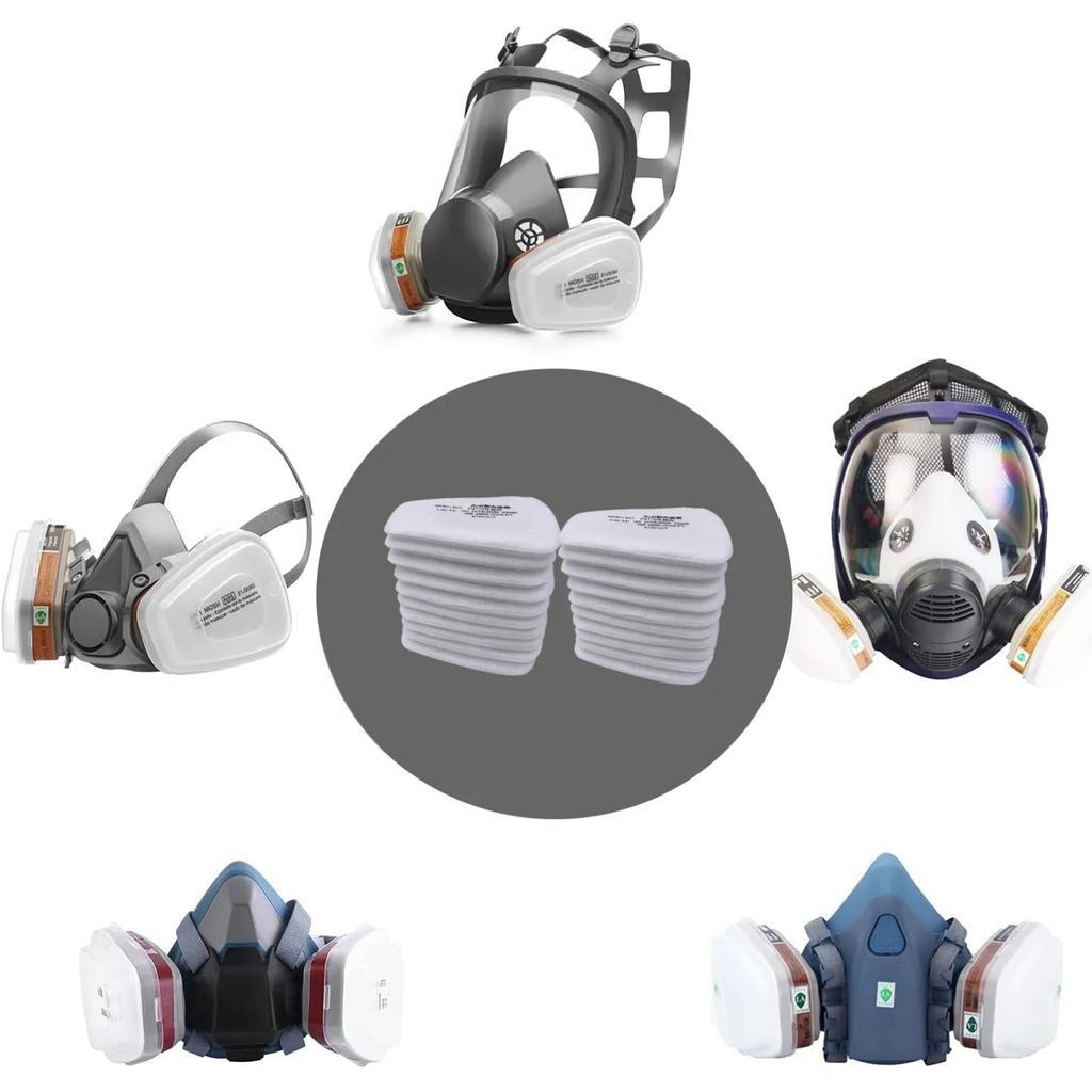 50/300 buc 5N11 filtre din bumbac industrie 501 capac înlocuibil pentru 3M 6200/7502/6800 mască rezistentă la praf, accesorii pentru respirație