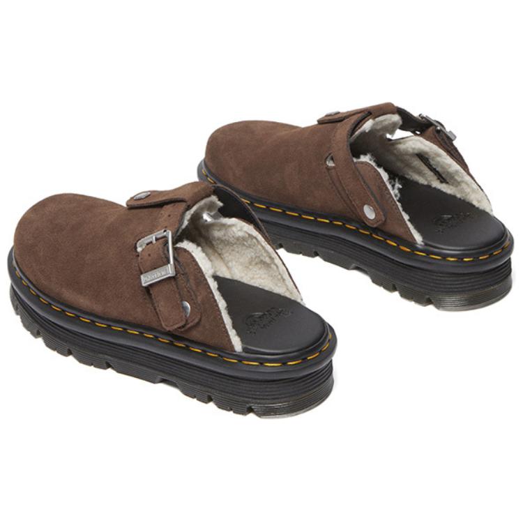 Dr. Martens Fashion Versatile Open-Toe Slippers Unisex Slippers Dark-Brown 31938201