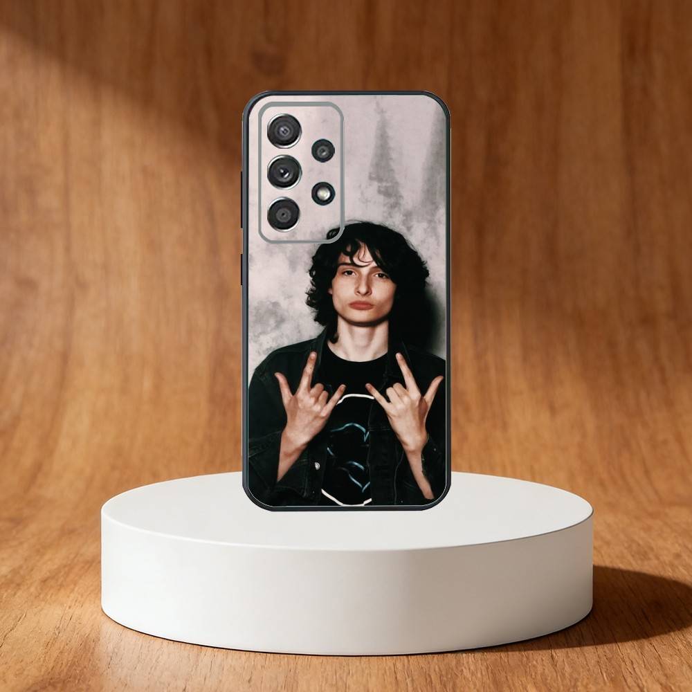 Actor Finn Wolfhard Phone Case For Samsung S25,S24,S21,S22,S23,S30,Ultra,S20,Plus,Fe,Note,10,9,5G Black Cover