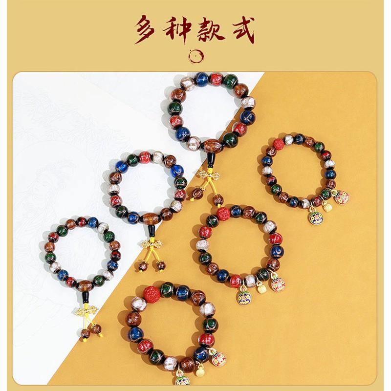 Handmade Glass Bead Bracelet Women Men Boho Spiritual Jewelry With Ash Gray Beads 17 12mmStyle