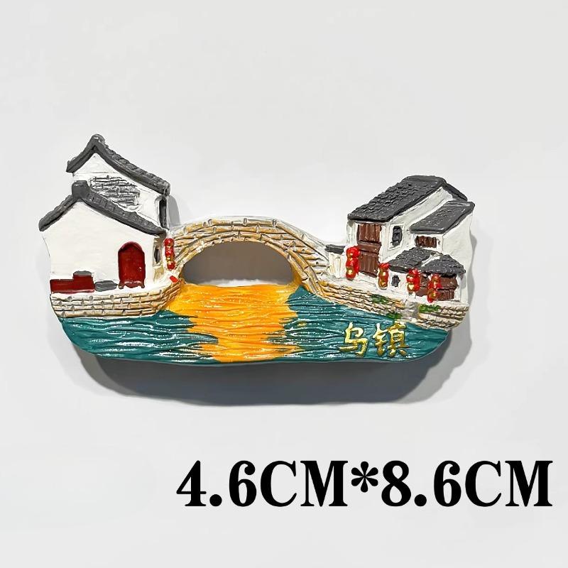China Souvenirs Guangzhou Tower Fridge Magnets Fujian Guangxi Beihai Xiamen Wuzhen Dali Luoyang Zhangjiajie Fridge Magnets Gifts