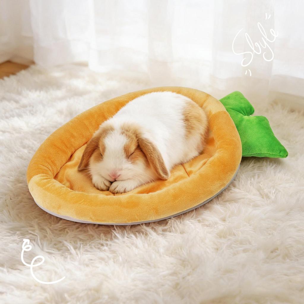Soft Small Animal Sleeping Mat, Comfortable Pet Bed for Chinchilla Guinea Pig Hedgehog, Portable Cushion for Indoor Outdoor Home