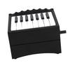 Piano Calendar USB Rechargeable Playable Piano 52 Weekly Calendar Cards with Sheet Music Black