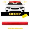 60"x12" Car Windshield Sticker Sun Visor Strip Stickers Decoration Decal Red