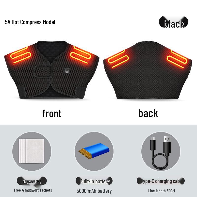 Electric Heated Shoulder & Neck Massager Shawl for Pain Relief
