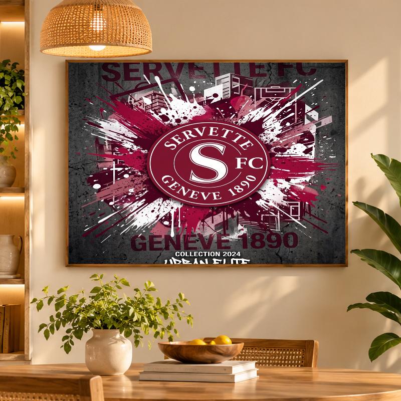 5D Diamond Painting Servette FC DIY Full Drill Diamond Art Kit Home Decoration