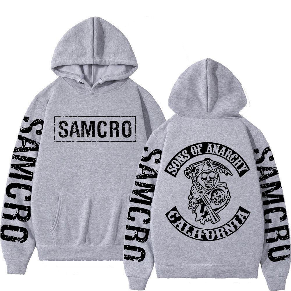 TV Play Sons of Anarchy Print Hoodie Herren Damen Kleidung Gothic Vintage Kapuzenpullover Herbst Winter Mode Lässige Pullover
