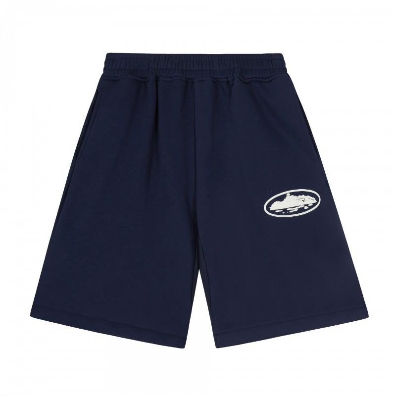 Corteiz Streetwear Short Pants Men Women Alcatraz Ship Print Loose Fit Cotton Shorts