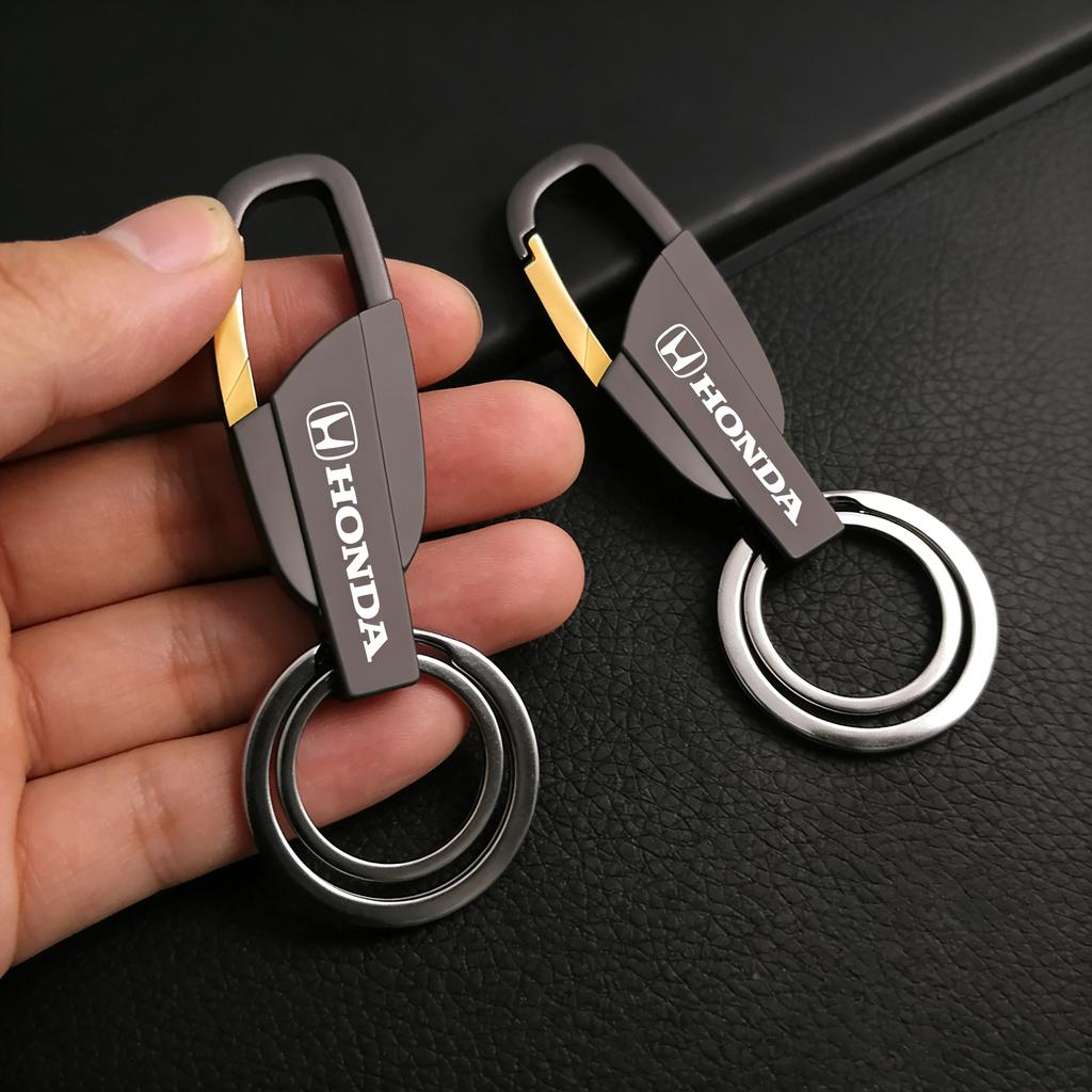 Zinc Alloy Car Key Chain Anti-Lost Keychain With KeyRing For Honda Jazz civic accord fit pilot CRV odyssey passport city Vezel LV4