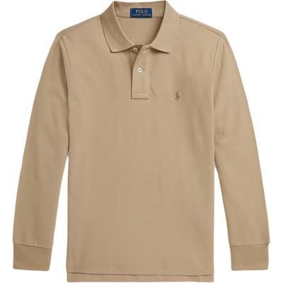 Polo Polo à Manches Longues en Maille de Coton Hauts pour Enfants 323703634-070