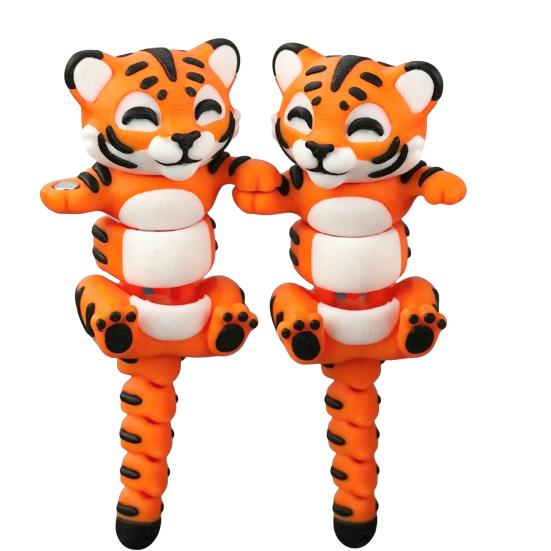 1 Pair Magnetic Animal Ornaments  Cute Flexi Animal Fidget Toy with Lion Dragon and Koala C