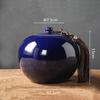 Ceramic Tea Pot Round Storage Airtight Container Chinese Vintage Bottle General Can Caddy Organizer