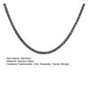 Collana a Catena di Grano per Uomo Tono Oro Argento Nero Catene di Grano 3mm Collana in Acciaio al Titanio per Uomo Ragazzo Regali di Compleanno